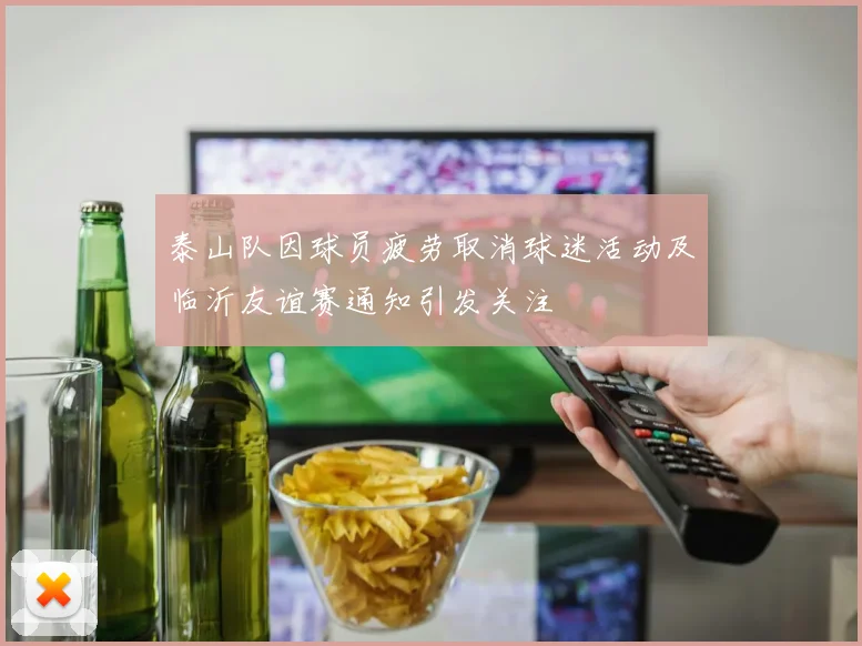 泰山队因球员疲劳取消球迷活动及临沂友谊赛通知引发关注